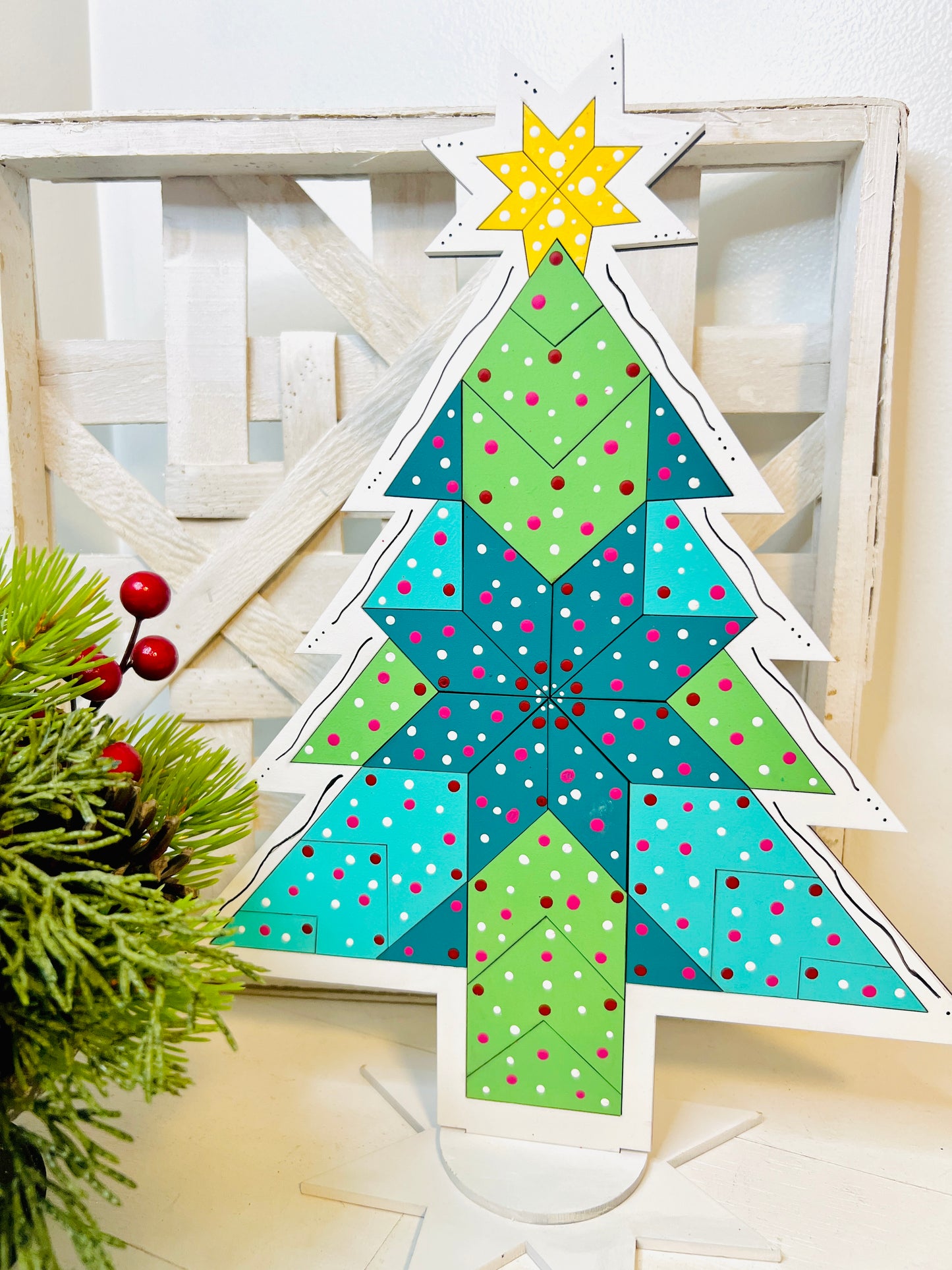 Barn Quilt Christmas Tree DIY KIT