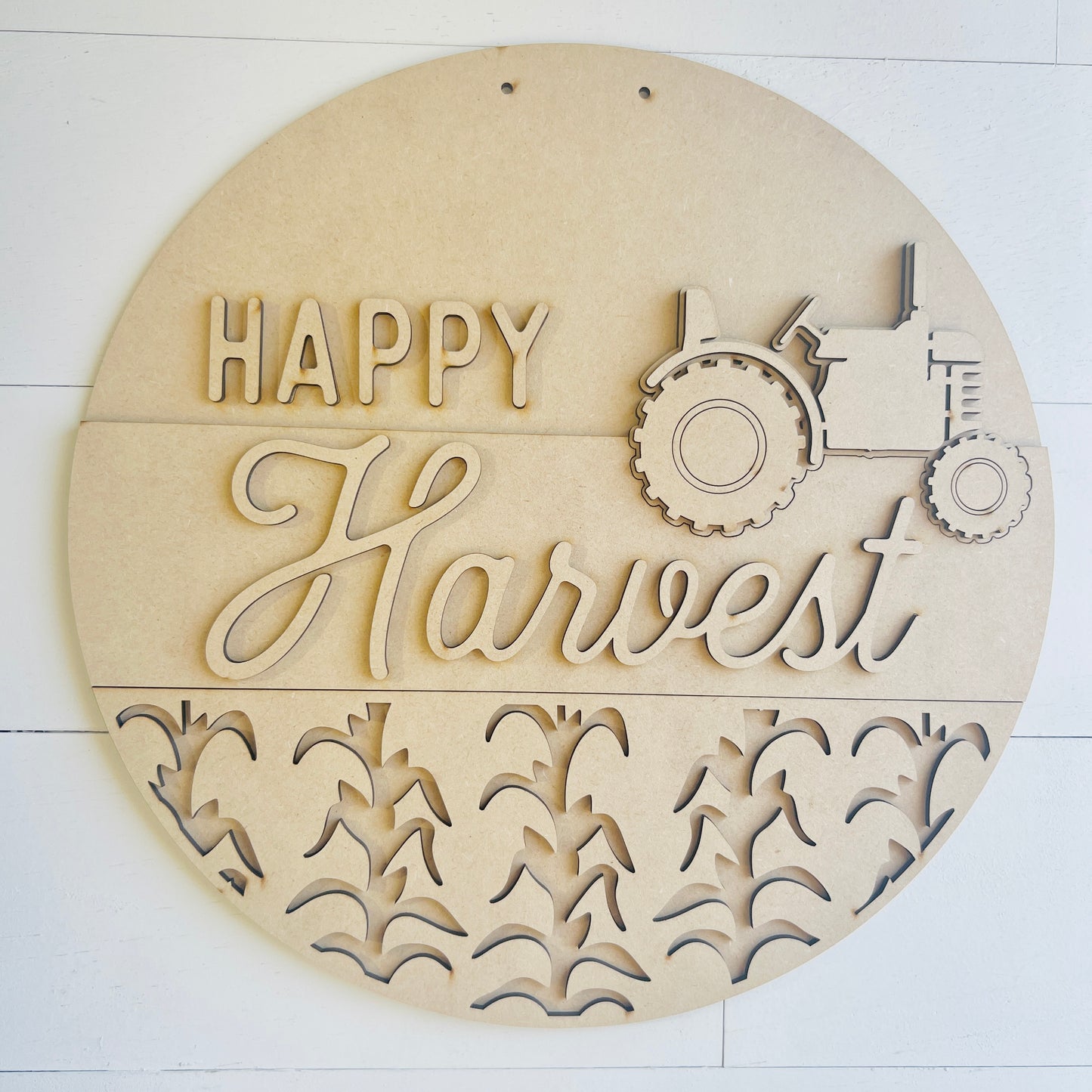 12" Happy Harvest Door Hanger DIY KIT