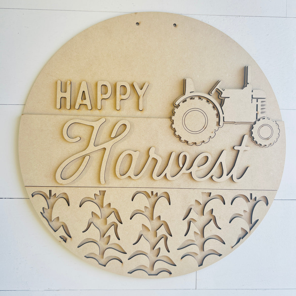 12" Happy Harvest Door Hanger DIY KIT