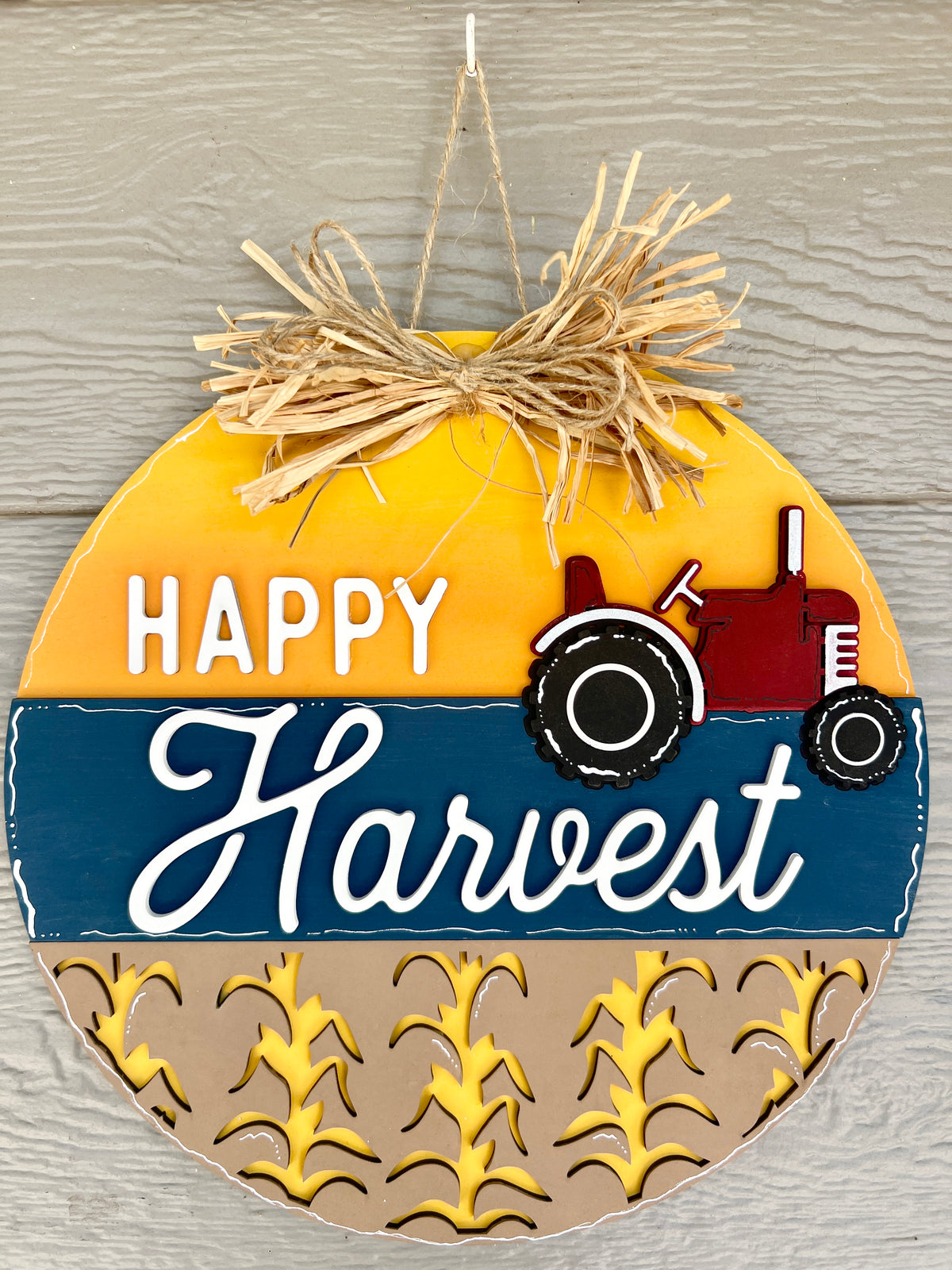 12" Happy Harvest Door Hanger DIY KIT