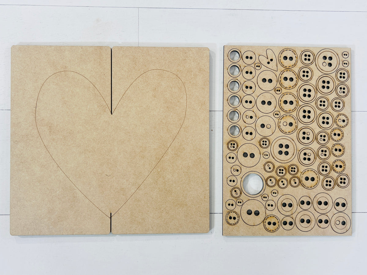 Button Heart Sign - 608
