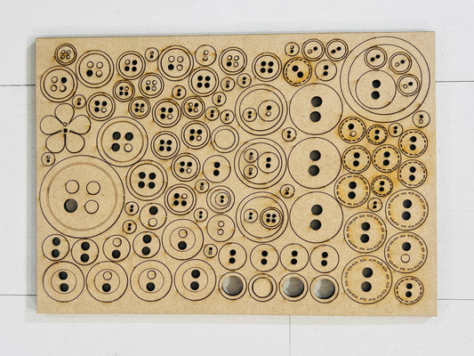 Button Cutouts - various sizes
