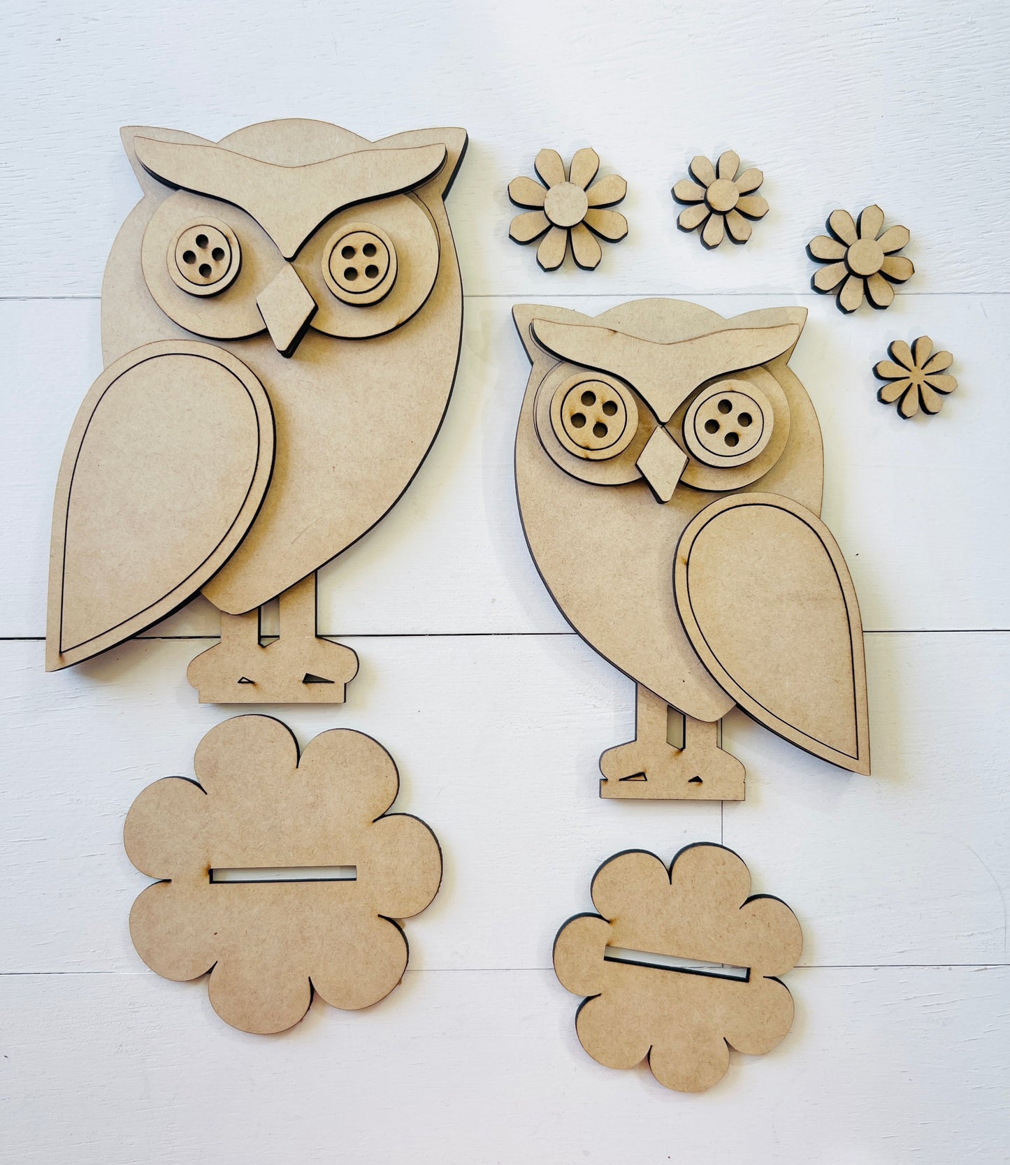 Standing Owl Couple DIY KIT