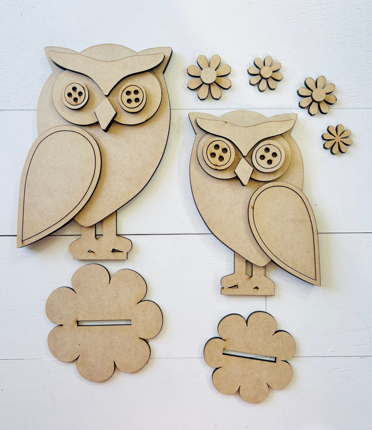 Standing Owl Couple DIY KIT - 327