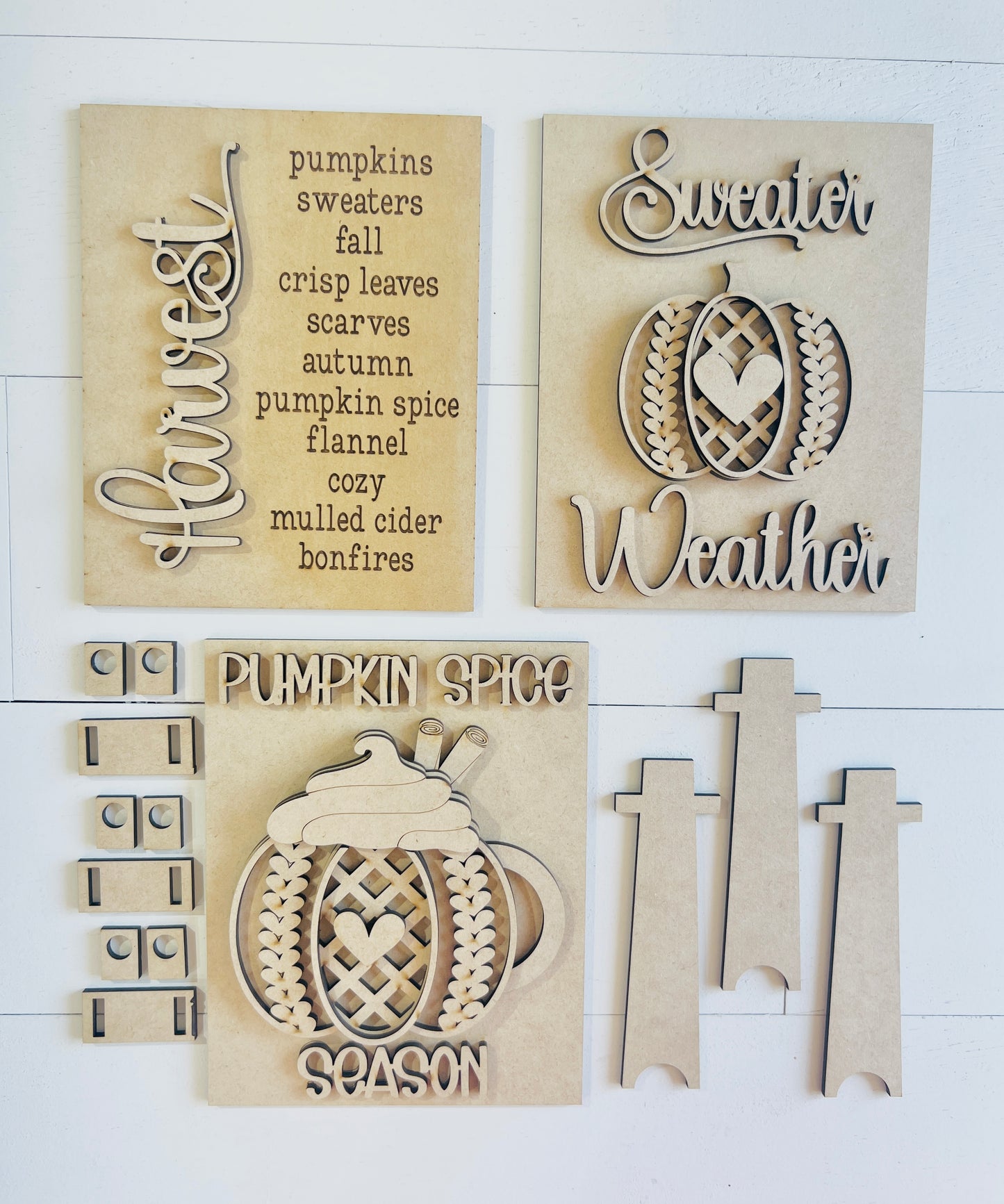 Sweater Weather Sign Set DIY KIT