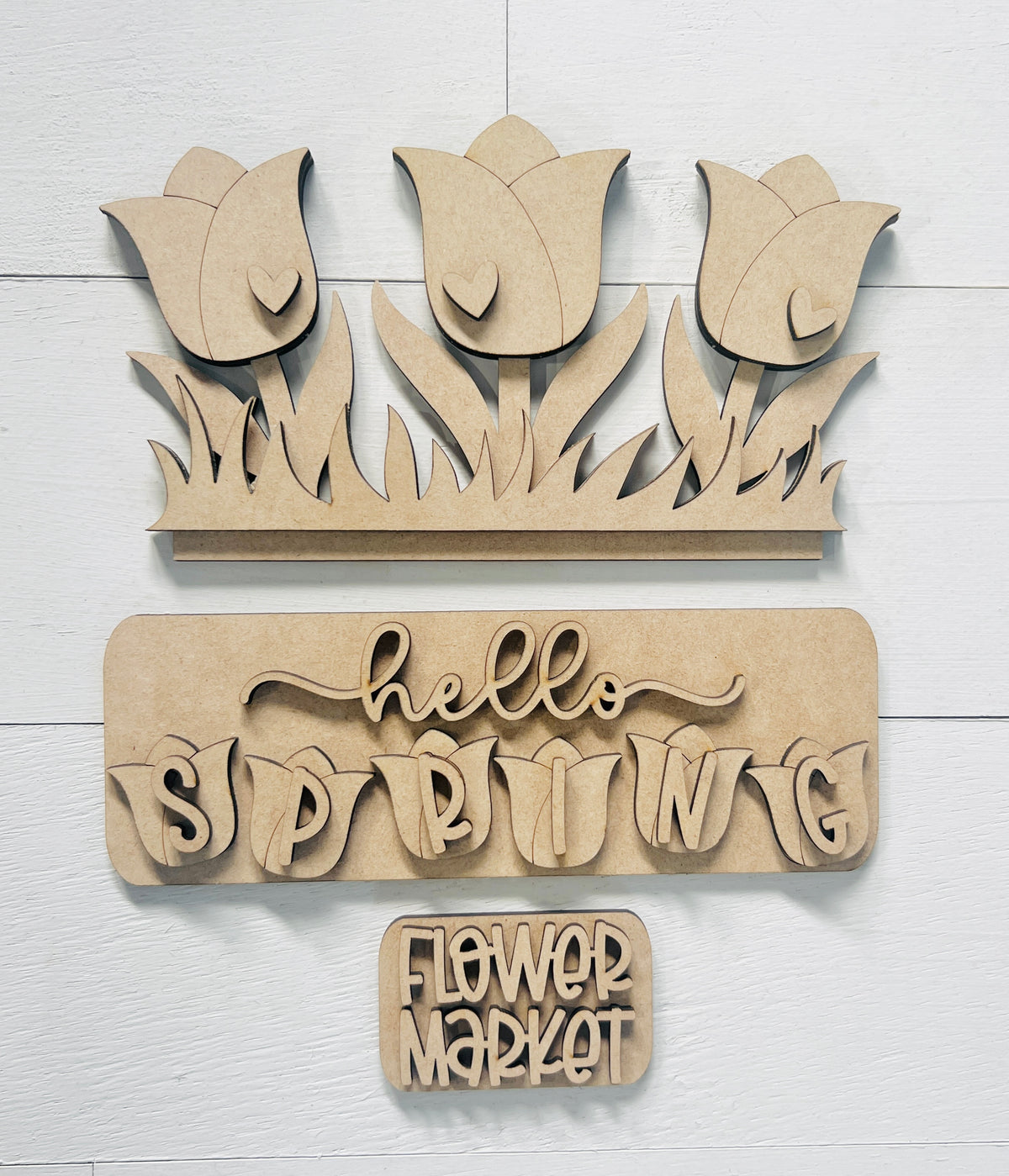 Hello Spring Tulip Truck/Fence Interchangeable Insert