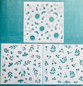 Sunny Floral Stencil Set - 549