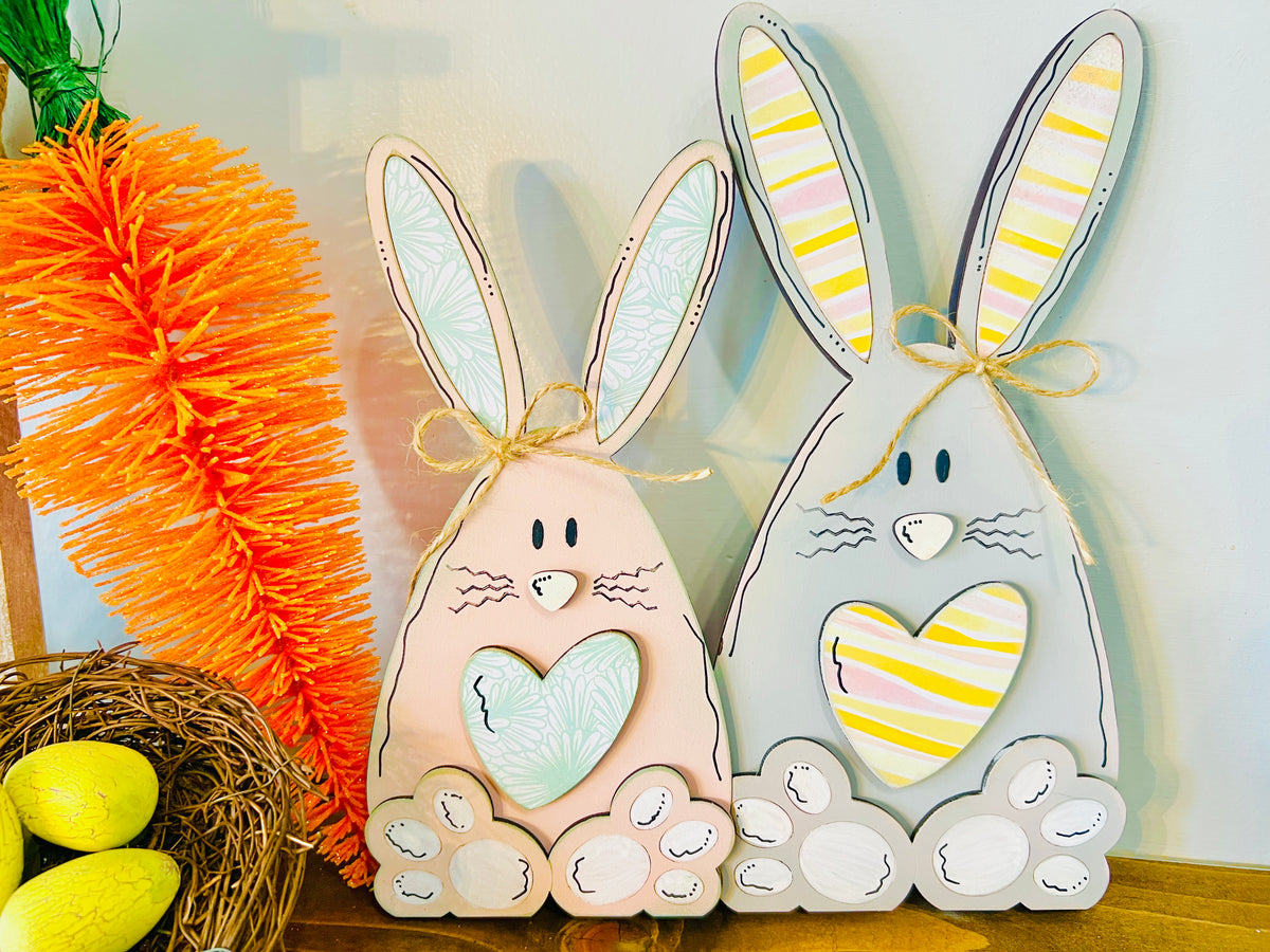 Bunny Couple Shelf Sitter