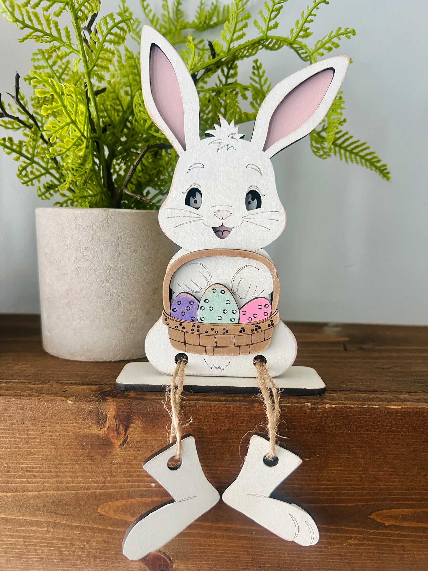 Bunny Dangling Feet Shelf Sitters