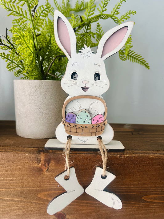 Bunny Dangling Feet Shelf Sitters