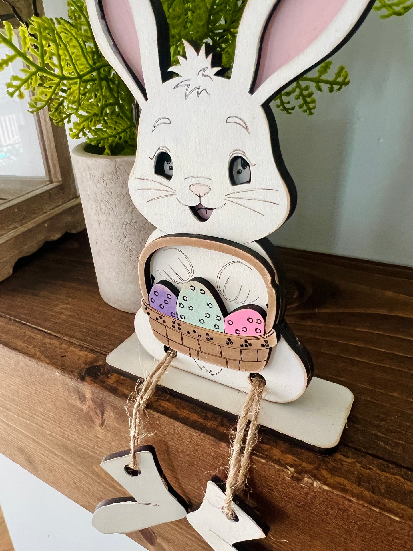 Bunny Dangling Feet Shelf Sitters