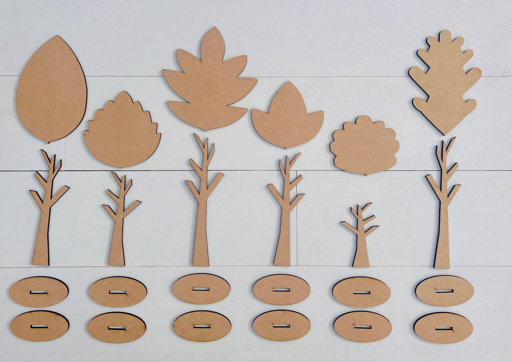 Leaf Tree Bundle Shelf Sitters DIY KIT - 364