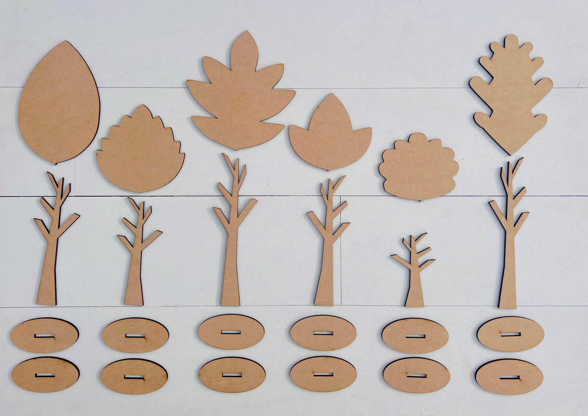 Leaf Tree Bundle Shelf Sitters DIY KIT - 364