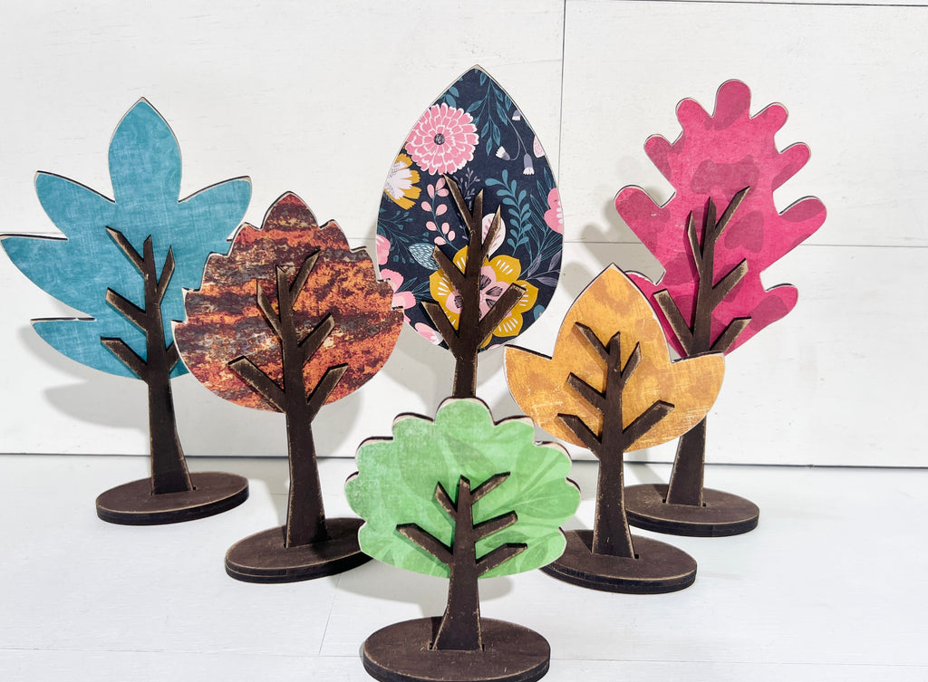 Leaf Tree Bundle Shelf Sitters DIY KIT - 364