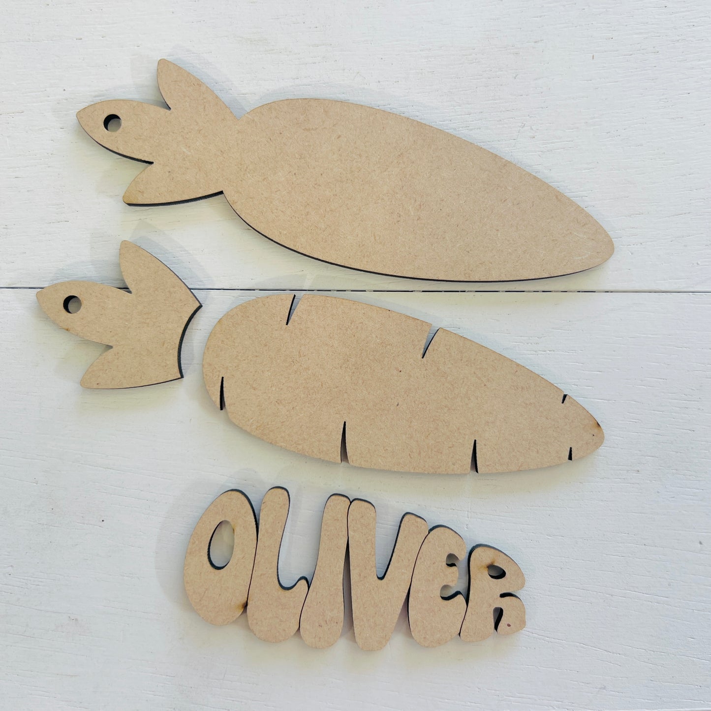 Personalized Carrot Tags