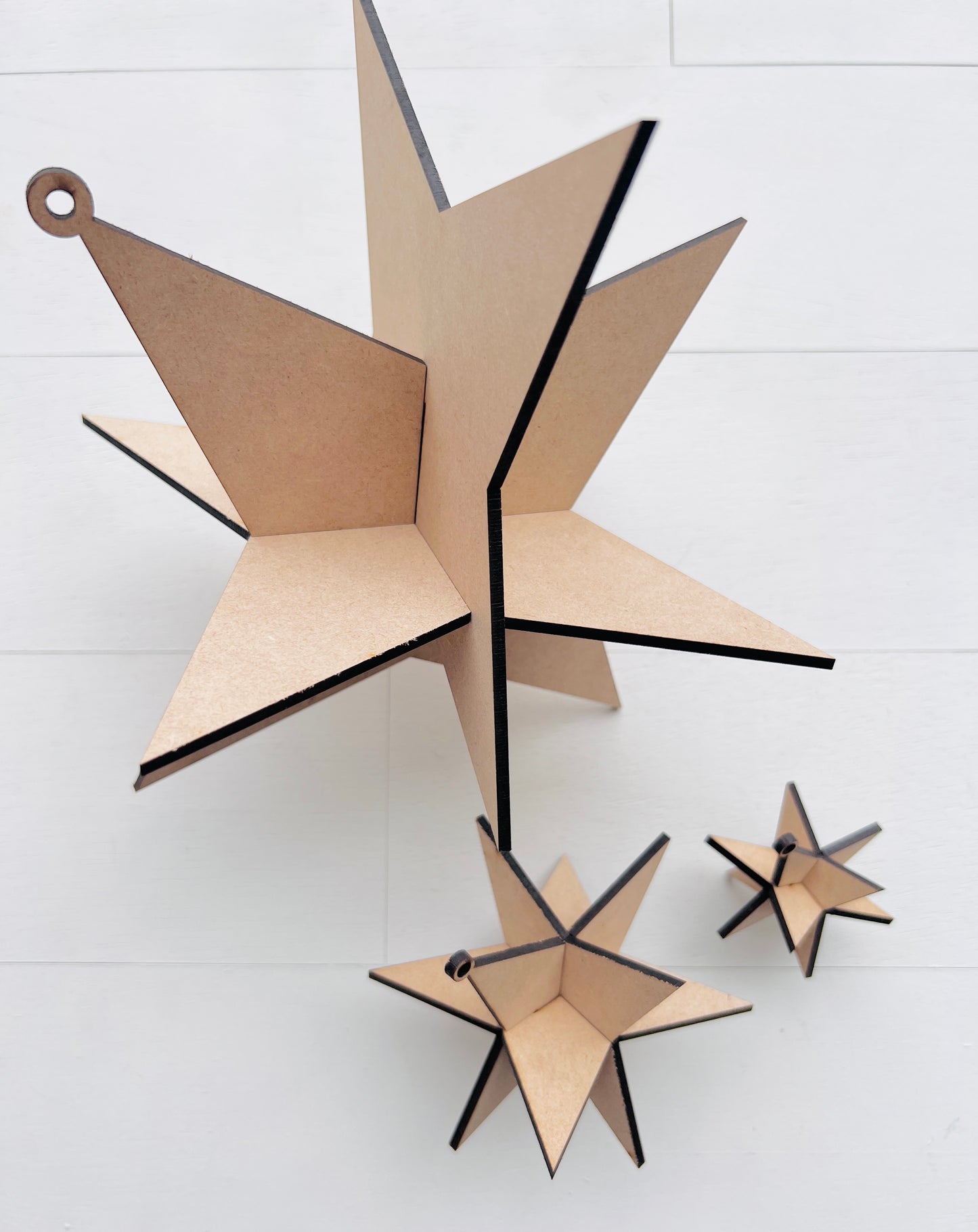 Hanging Geometric Stars Trio DIY Kit