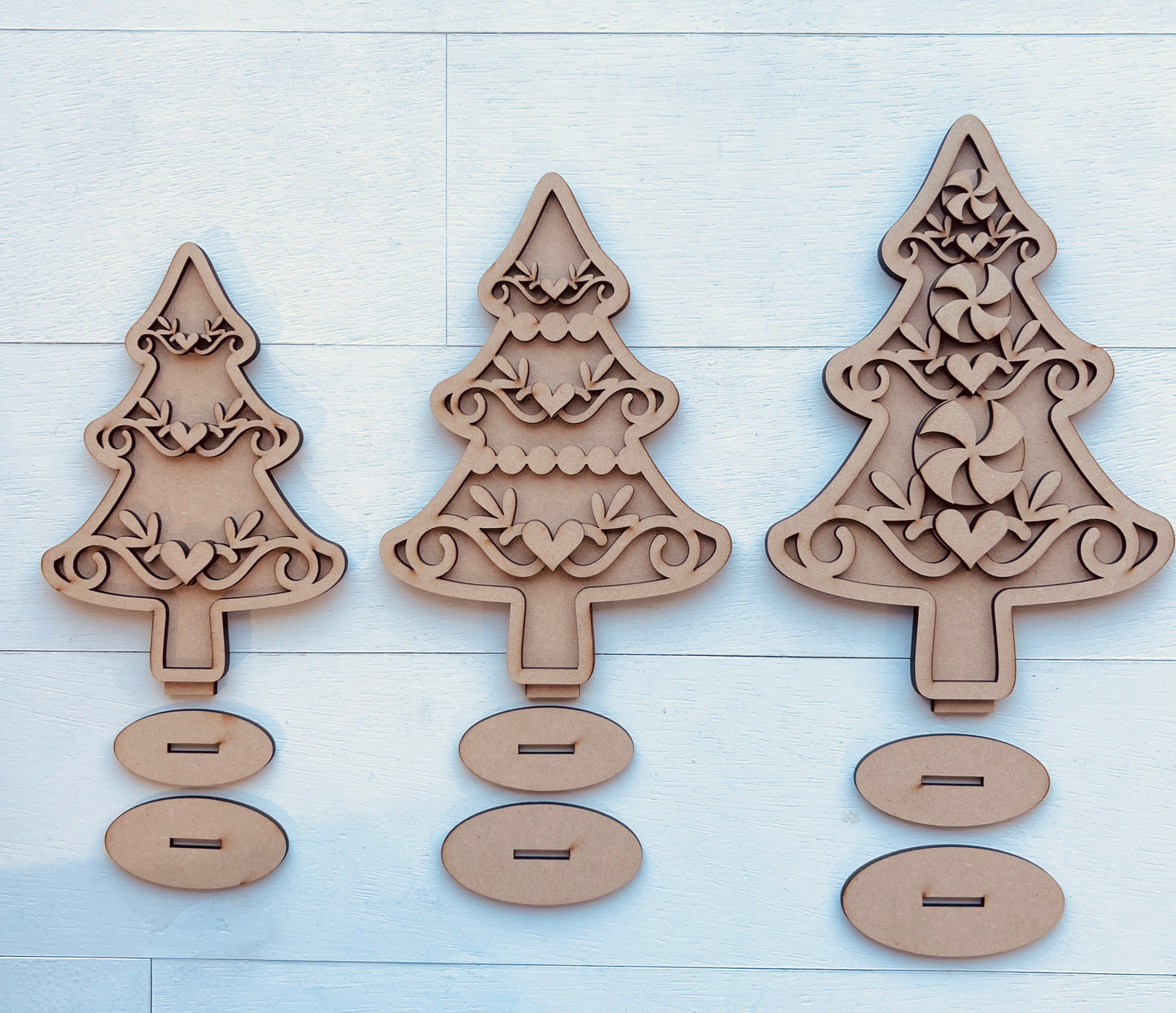 Gingerbread Trees DIY Set