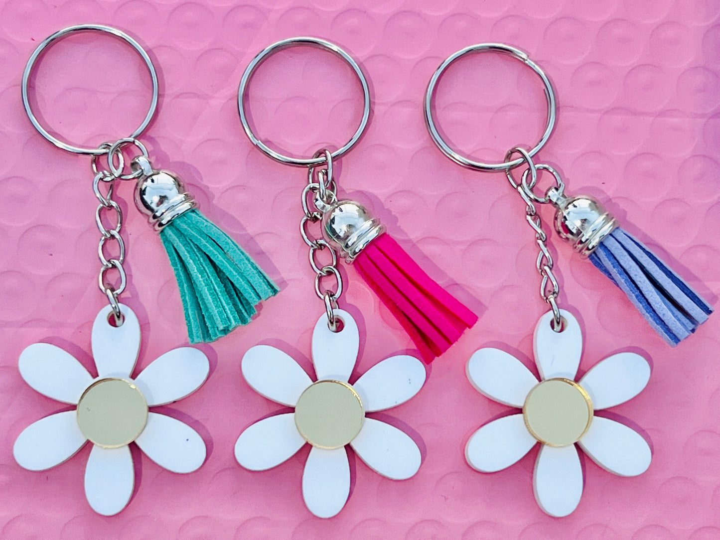 Daisy Acrylic Keychains DIY Kit (Set of 3)