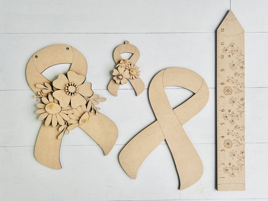 Cancer Ribbon Trio Set (Sold Separately)