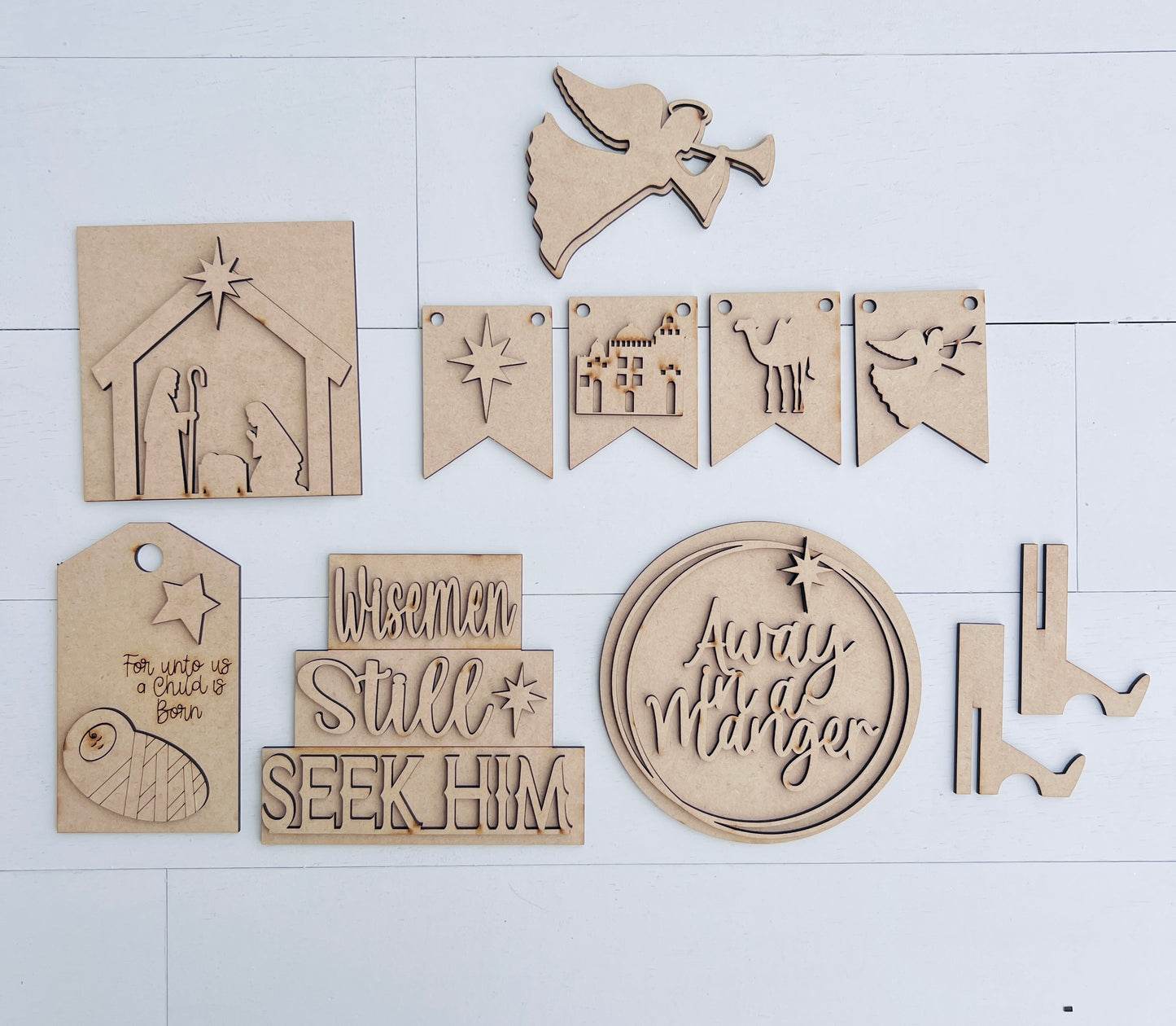 Nativity Tiered Tray Set DIY Kit