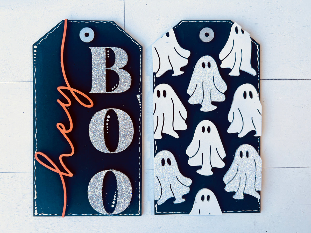 Hey Boo Ghost Tags DIY Kit