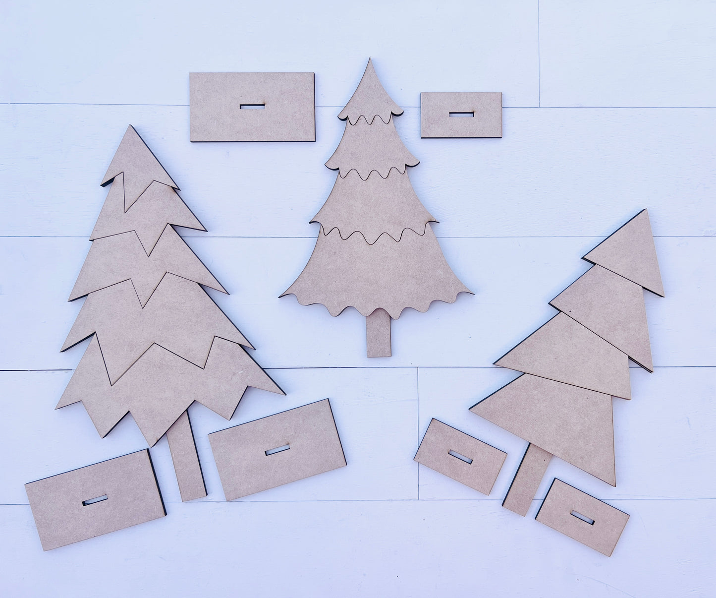 Whimsical Christmas Tree Trio DIY Kit