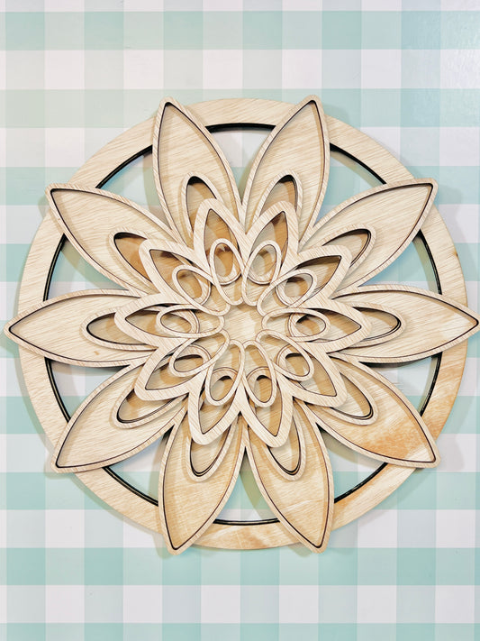 Layered Flower Wall Hanging DIY KIT