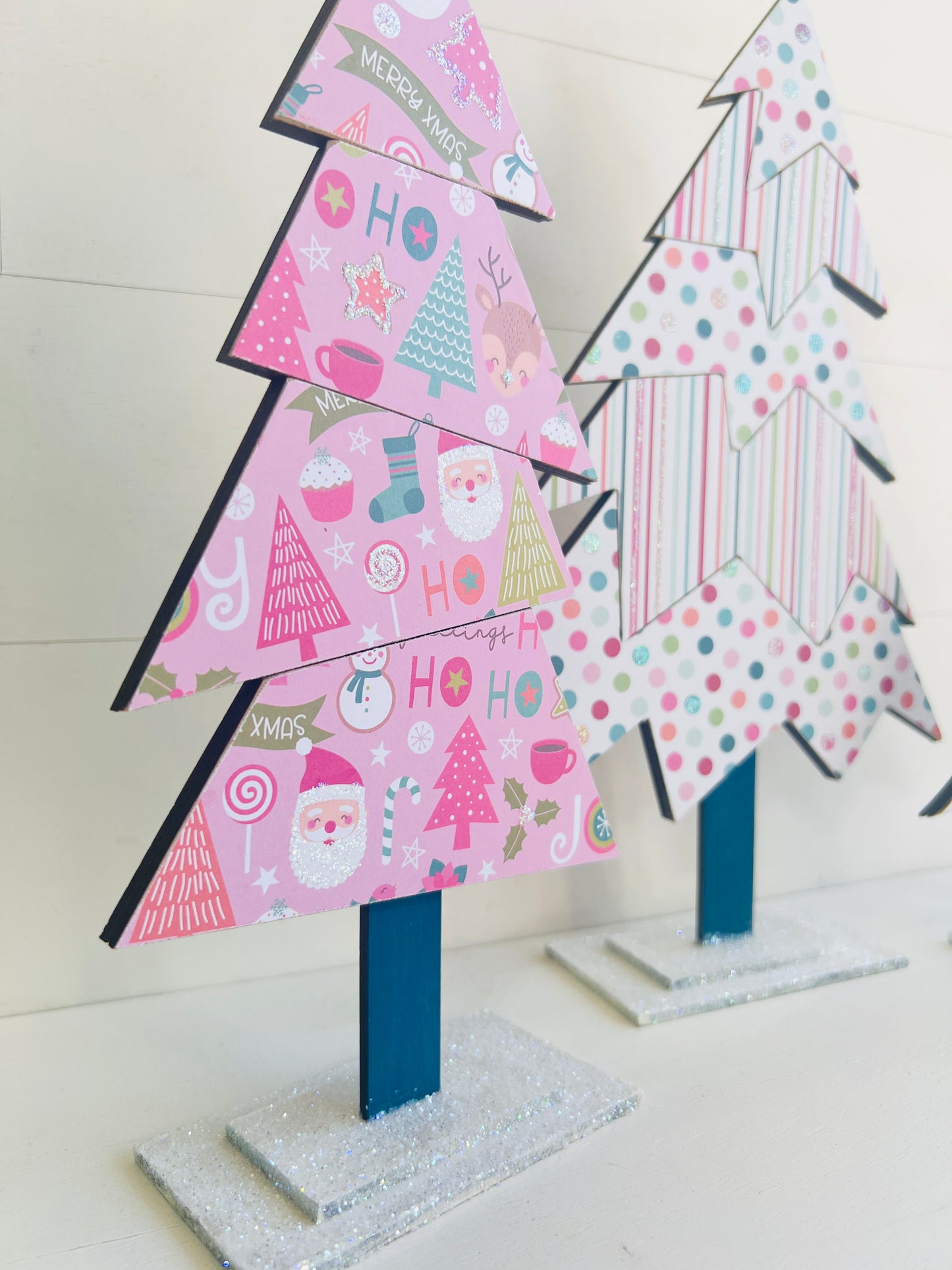 Whimsical Christmas Tree Trio DIY Kit