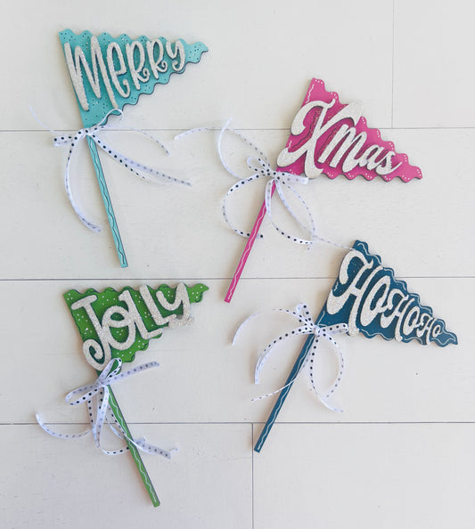 Christmas Pennant Flags DIY Kit