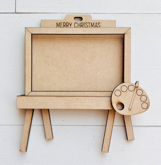 Paint Easel Gift Card Holder Ornament DIY Kit