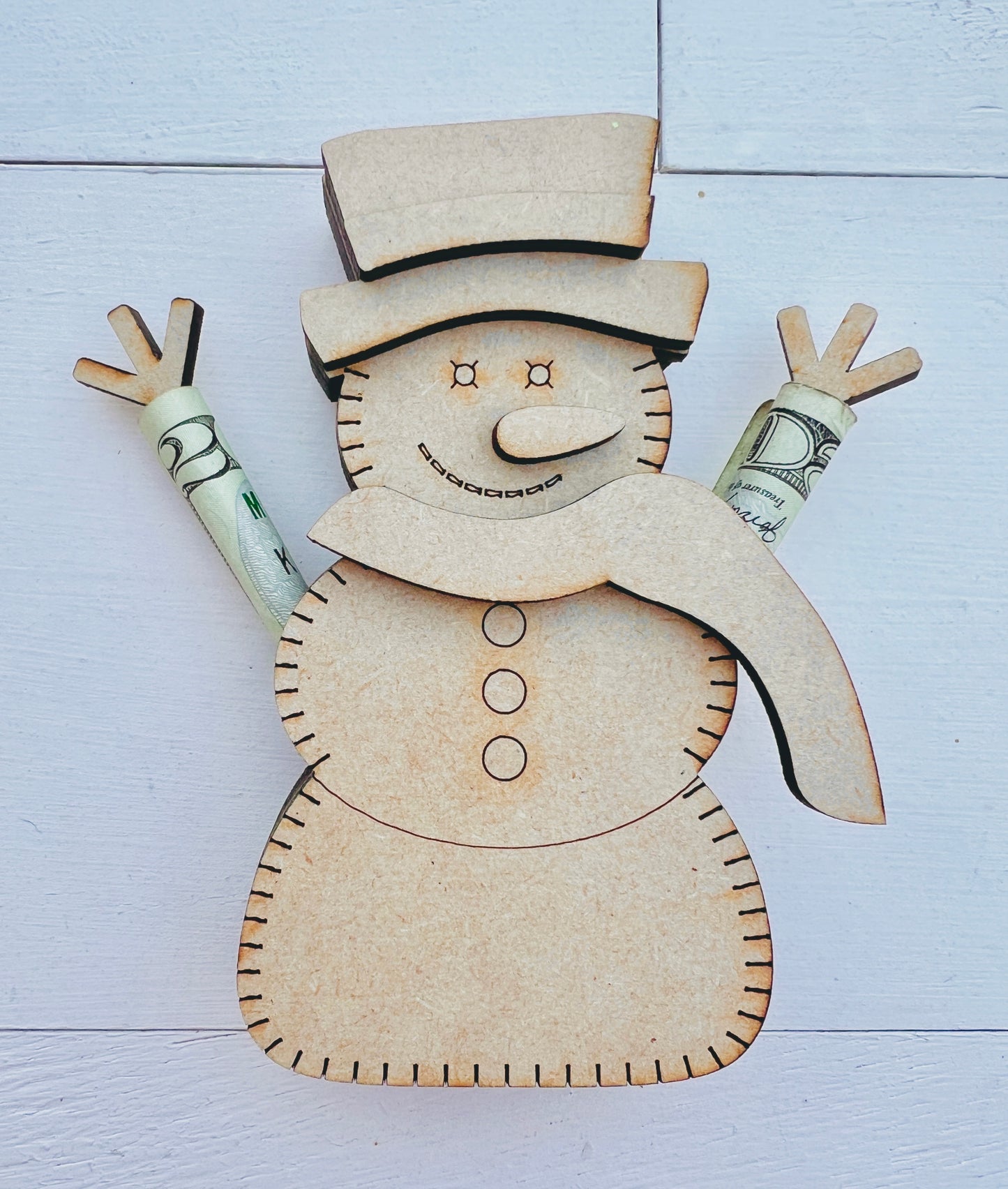 Snowman Money Holder Ornament DIY Kit