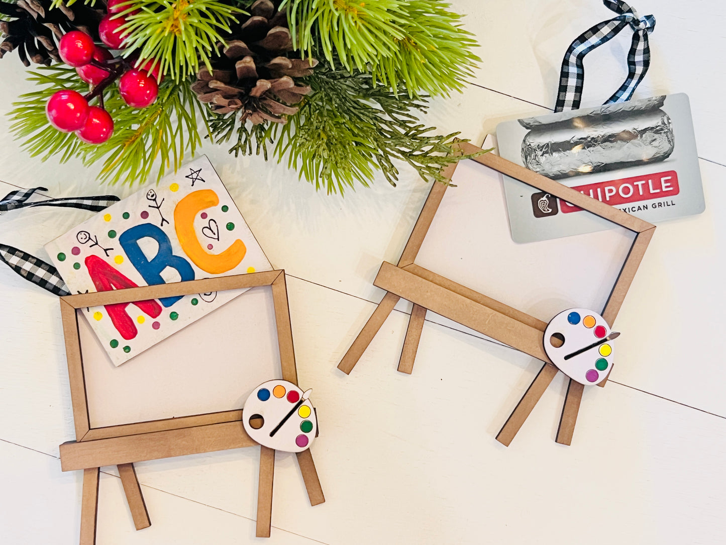 Paint Easel Gift Card Holder Ornament DIY Kit