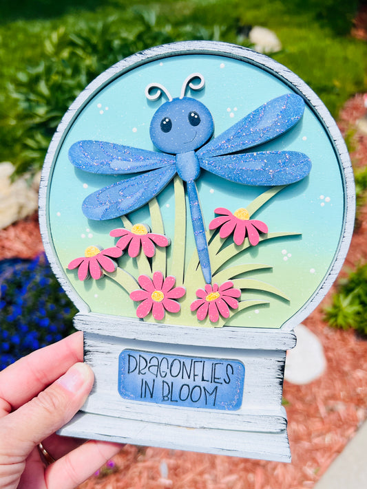 Dragonfly Snowglobe Insert
