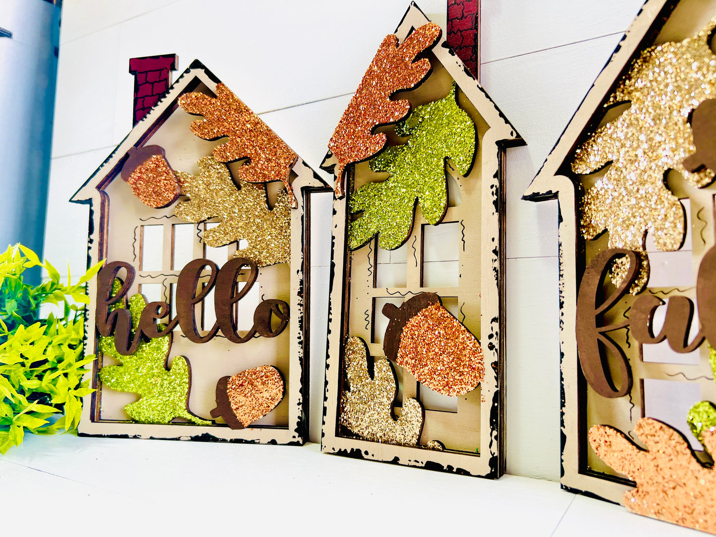 Hello Fall Layered Houses DIY KIT