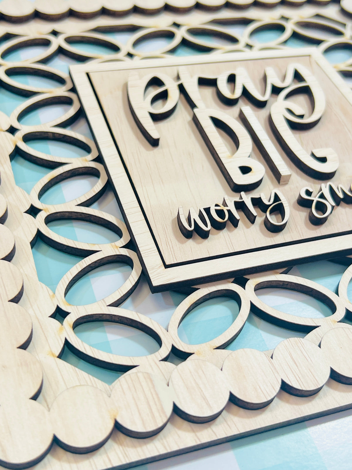 Pray Big Worry Small Sign DIY KIT - 320