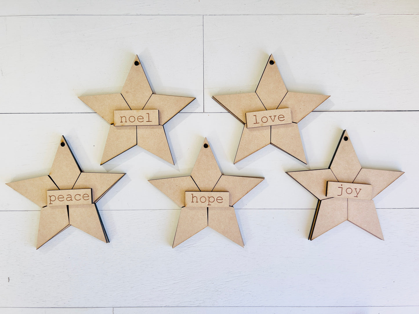 Quilted Christmas Star Ornaments