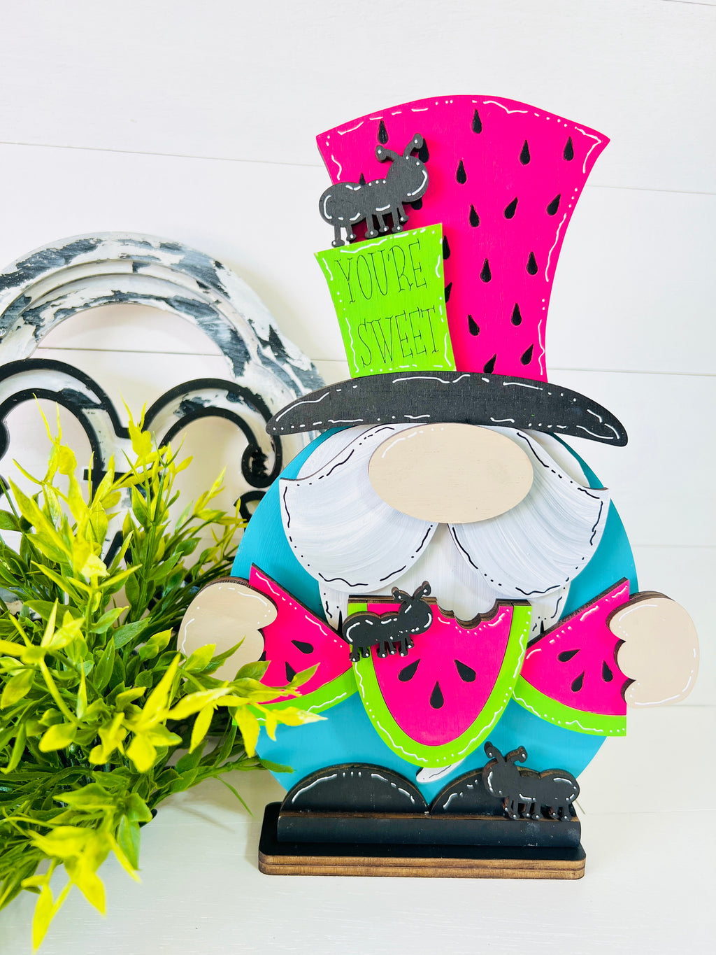 You're Sweet Watermelon Gnome Shelf Sitter DIY KIT - 397