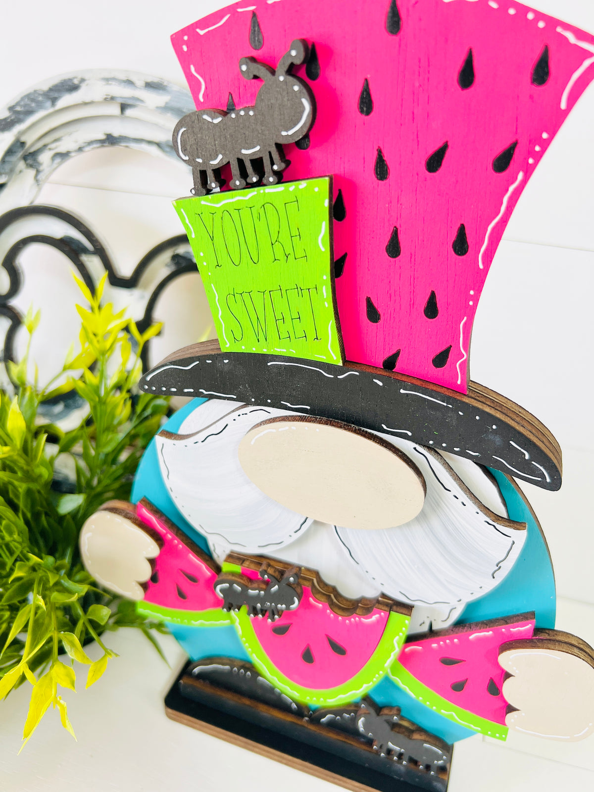 You're Sweet Watermelon Gnome Shelf Sitter DIY KIT - 397