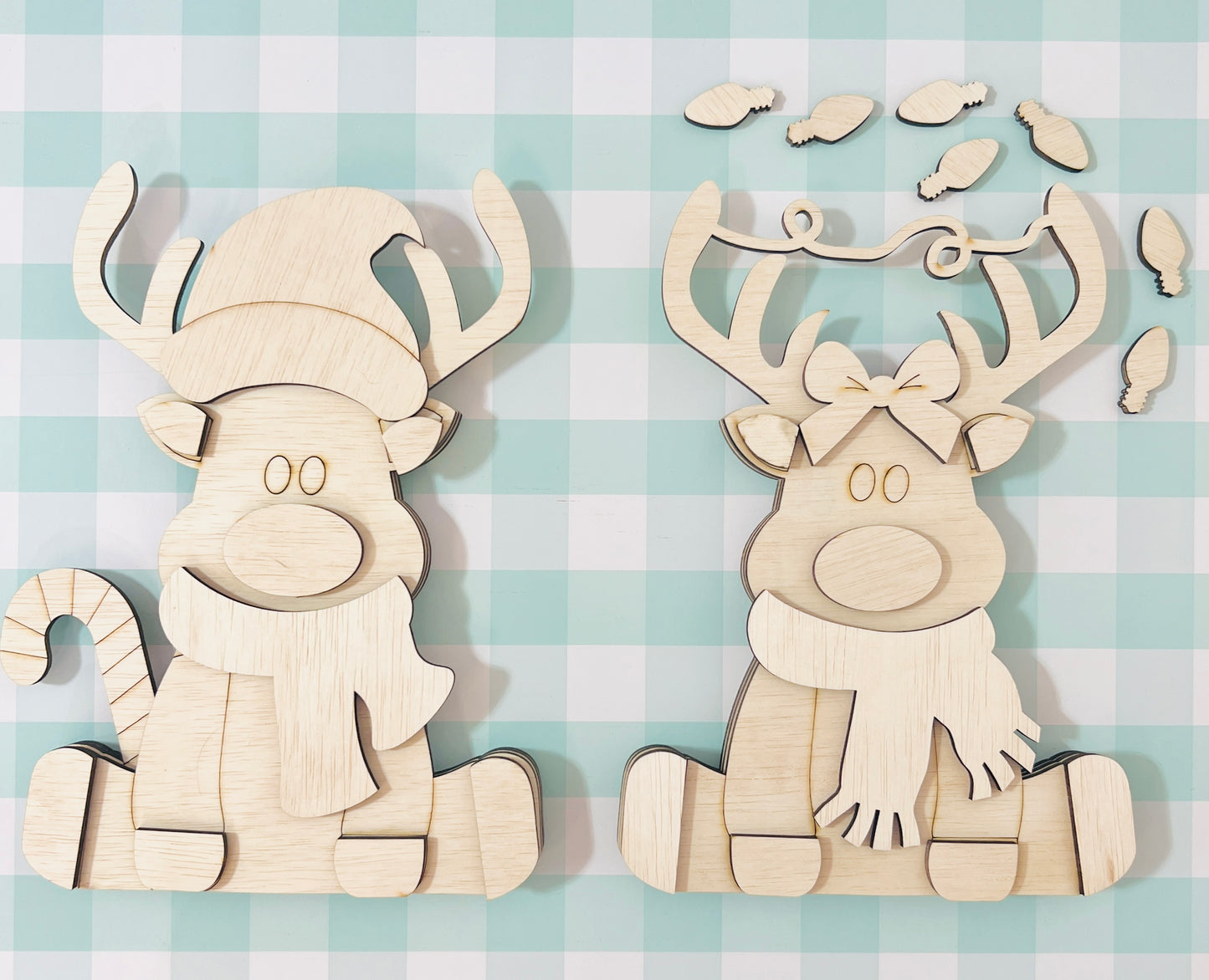 Whimsical Reindeer Couple DIY KIT