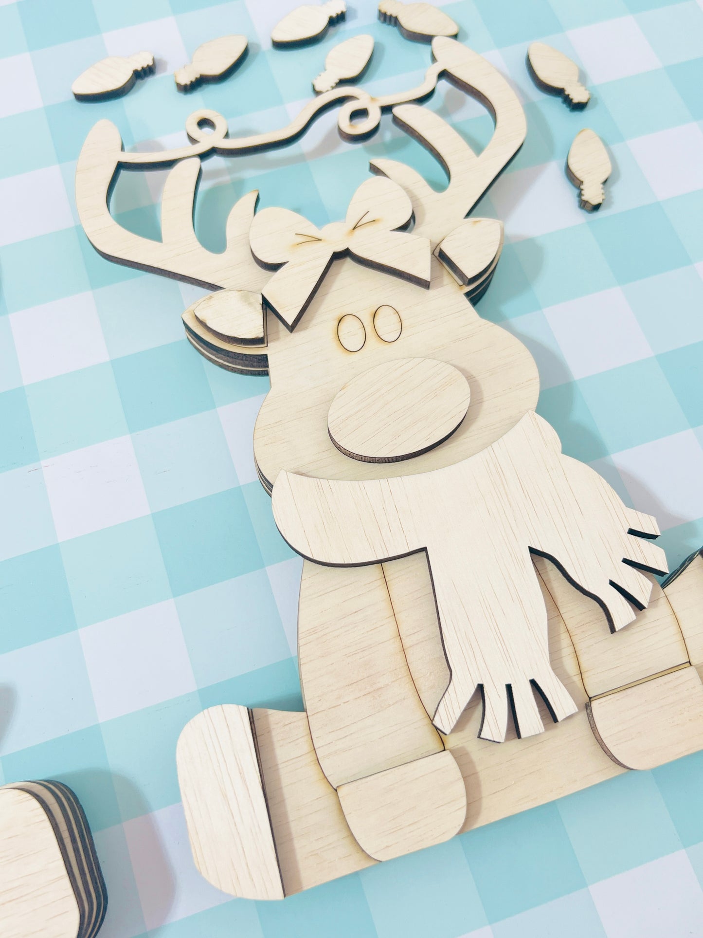 Whimsical Reindeer Couple DIY KIT