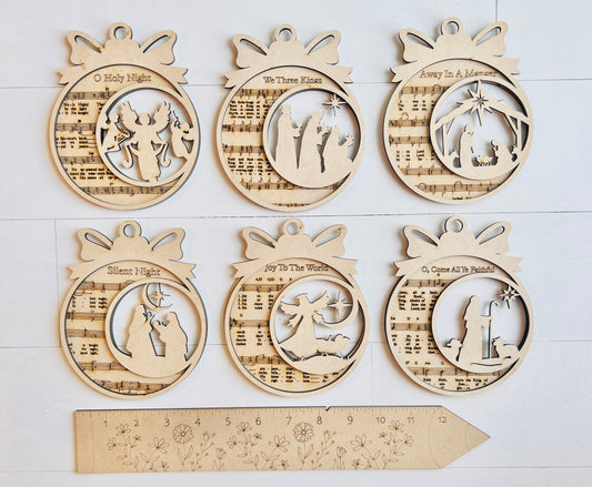 Carols of Christmas Ornament Set