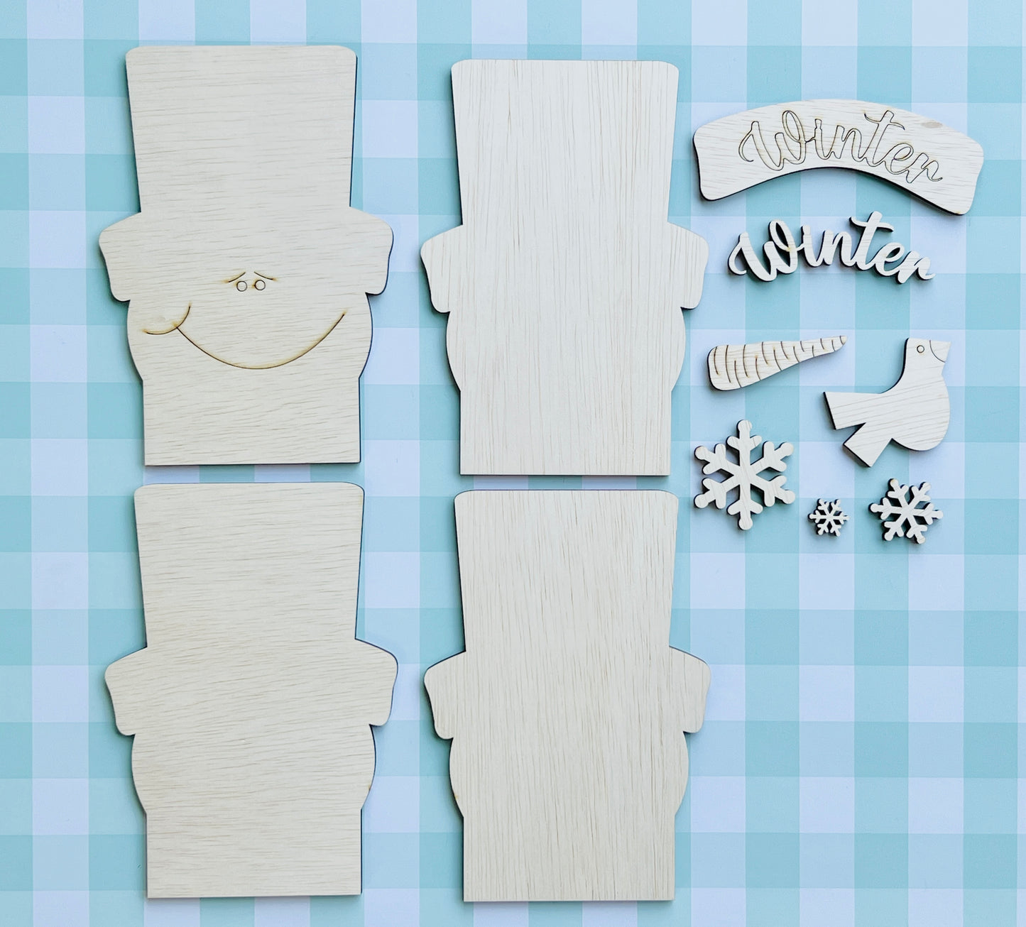 Chunky Snowman DIY KIT