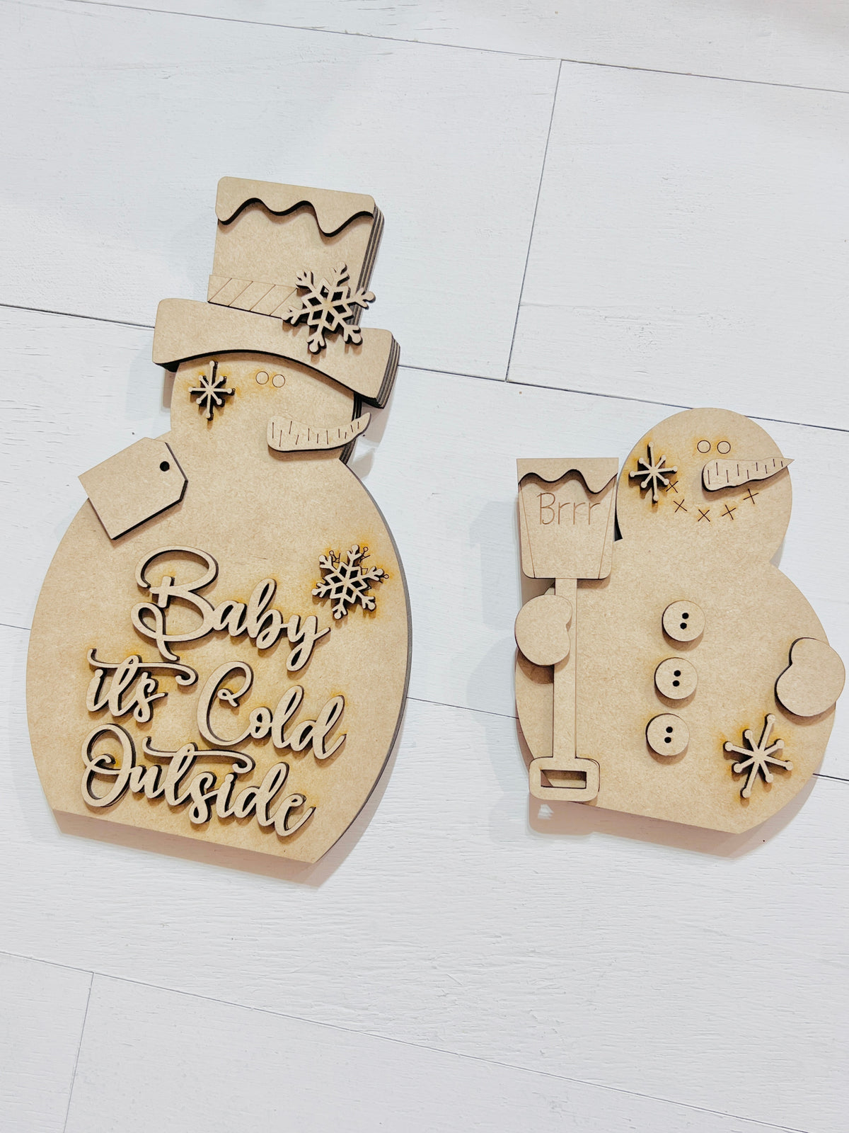 Snowman Shelf Sitter Trio DIY Kit