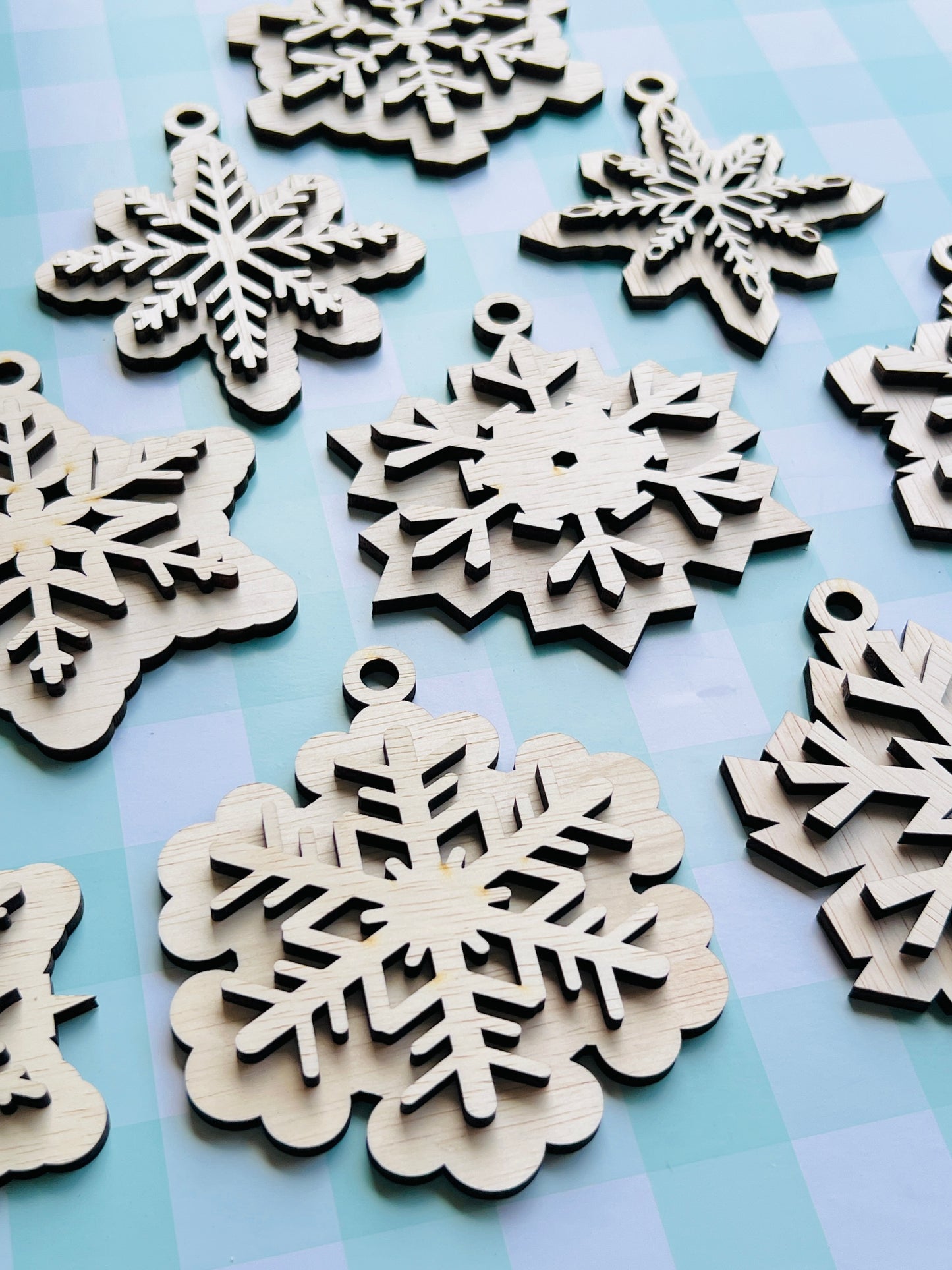 Snowflake Ornaments - Set of 10 DIY KIT