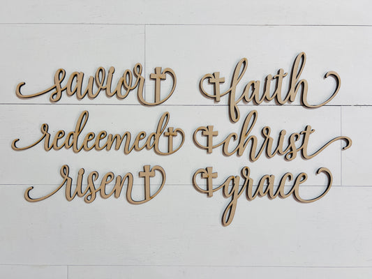 Faith-Inspired Word Bundle Blanks