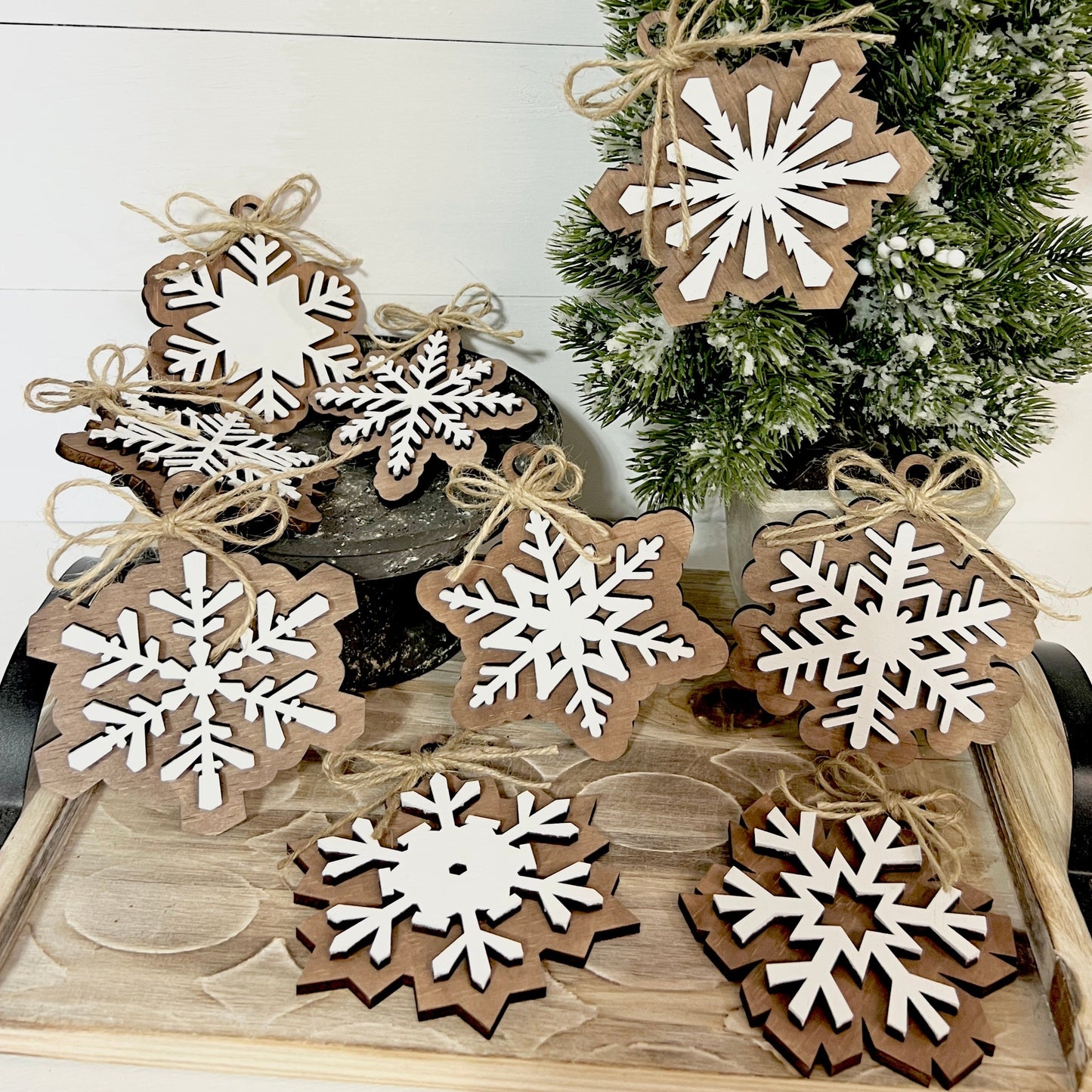 Snowflake Ornaments - Set of 10 DIY KIT