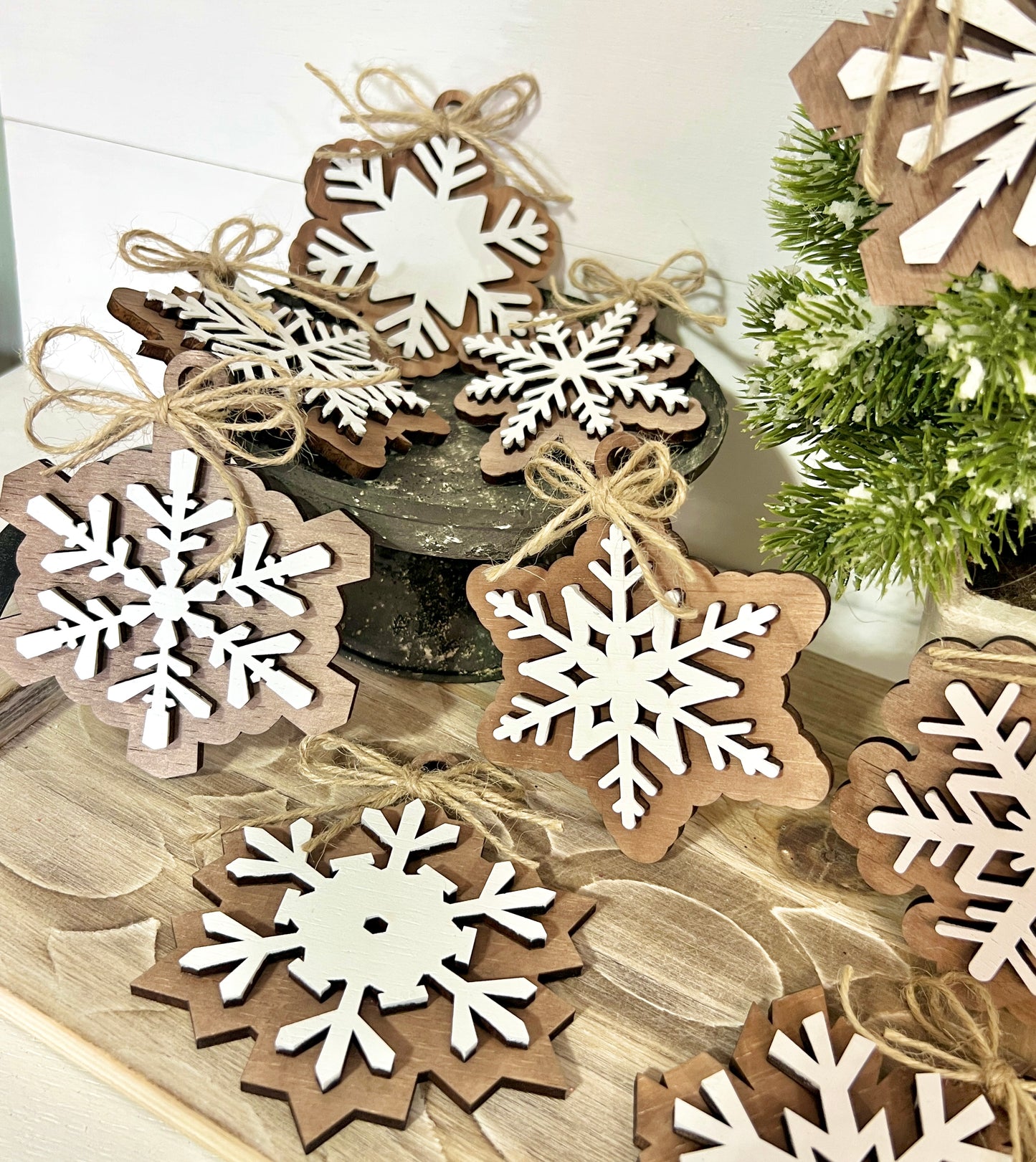 Snowflake Ornaments - Set of 10 DIY KIT