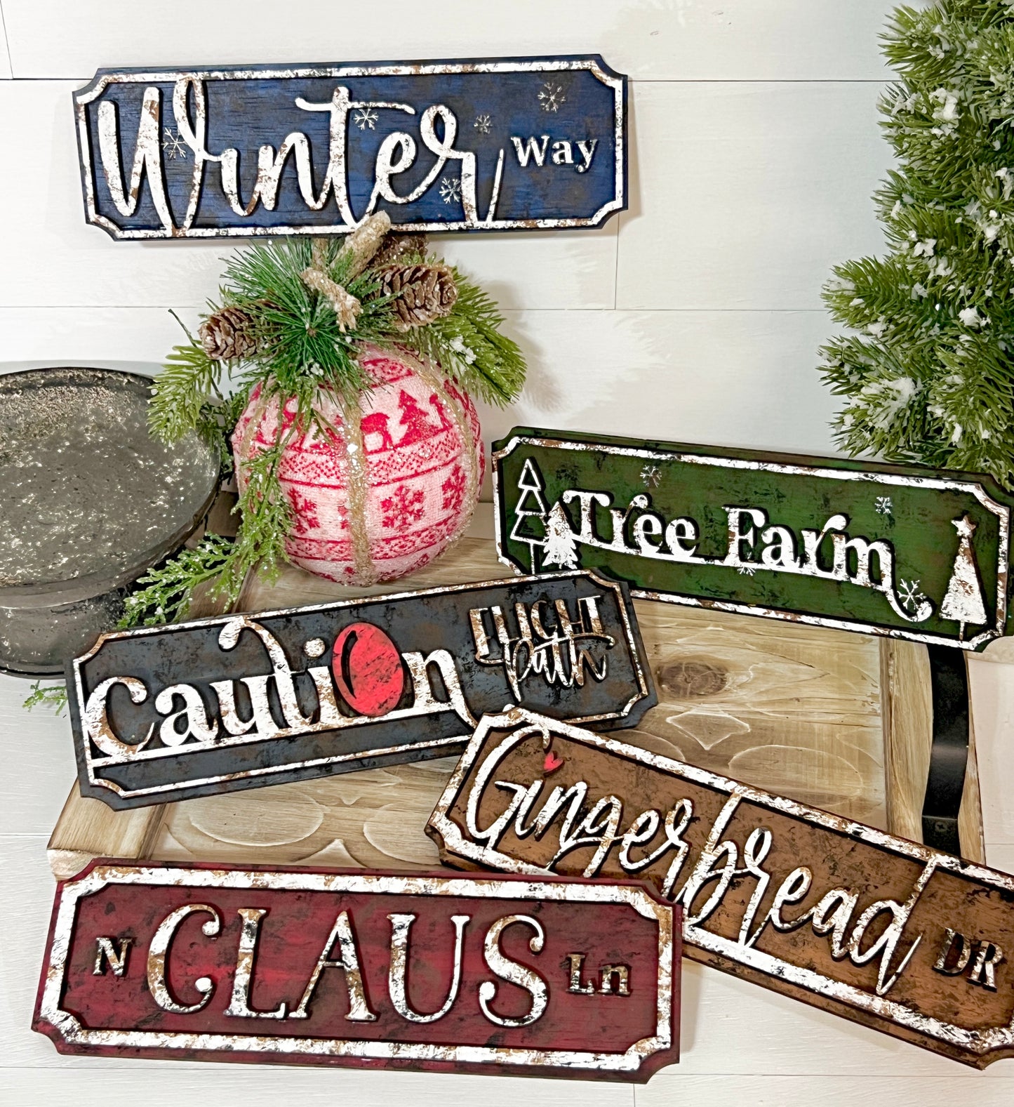 Christmas Street Signs DIY KIT