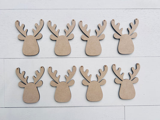 Mini Reindeer Head Blanks