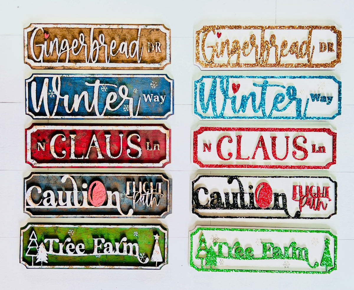 Christmas Street Signs DIY KIT - 111